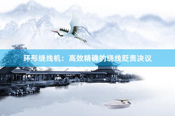 环形绕线机：高效精确的绕线贬责决议